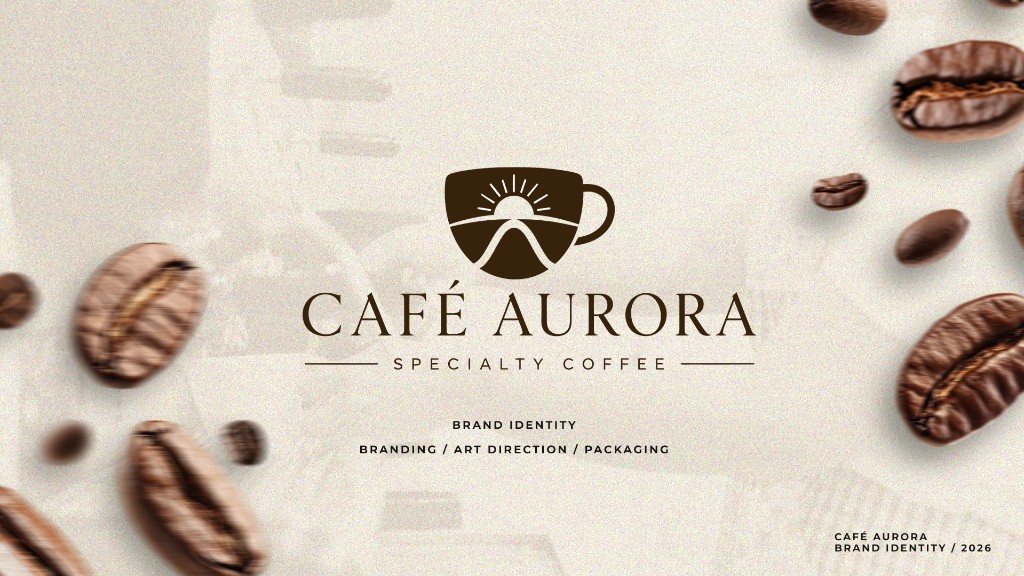 Café Aurora brand identity cover